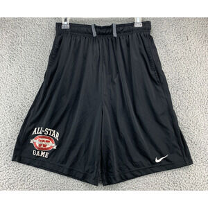 Nike Mens Basketball Shorts Dri Fit Size Medium Black Drawstring Elastic Waist